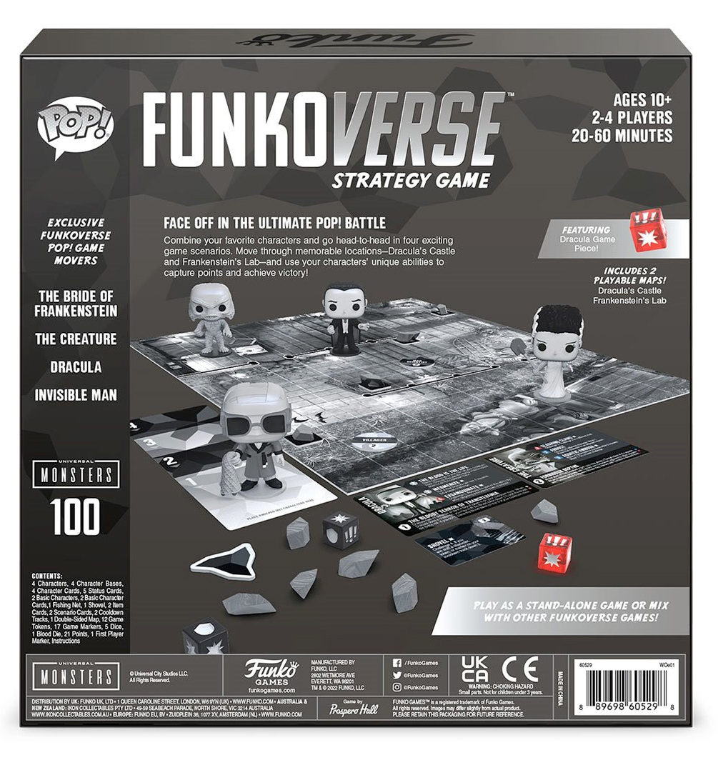 Universal Monsters 100 Funkoverse Strategy Game 4-Pack