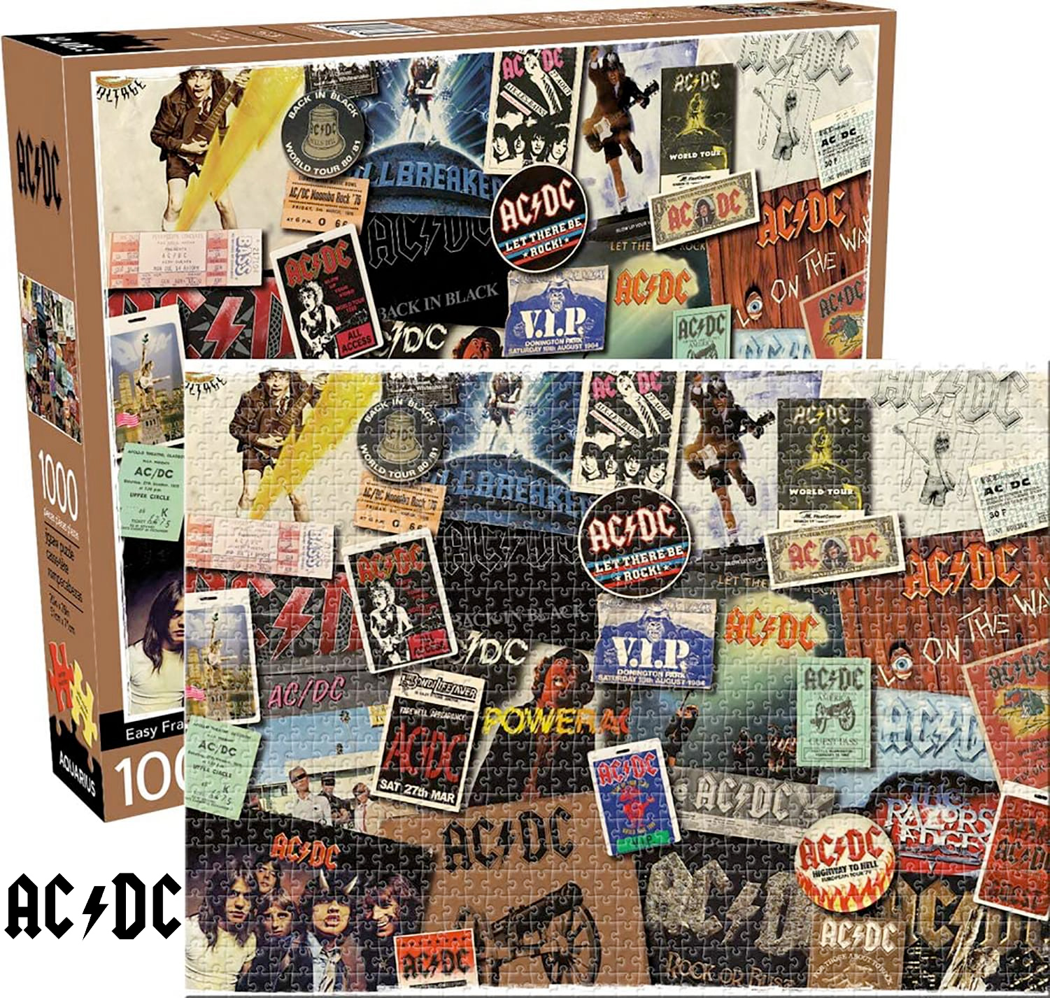 Quebra-Cabeça AC/DC Álbuns com 1.000 peças