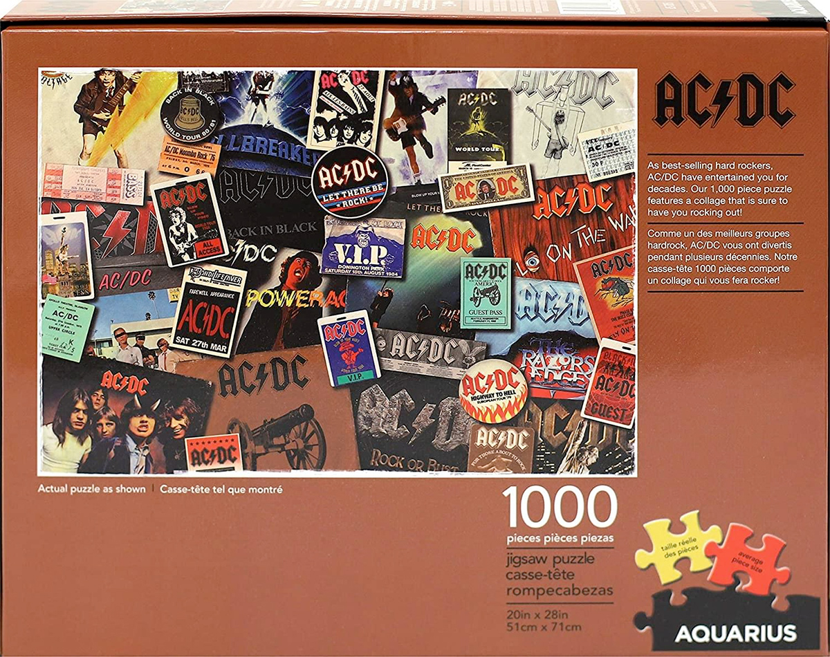Quebra-Cabeça AC/DC Álbuns com 1.000 peças