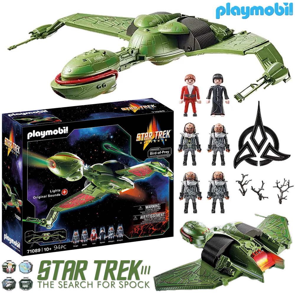 Playmobil Damkonstruktionsspel Star Trek Klingon Ave De Flerfärgad
