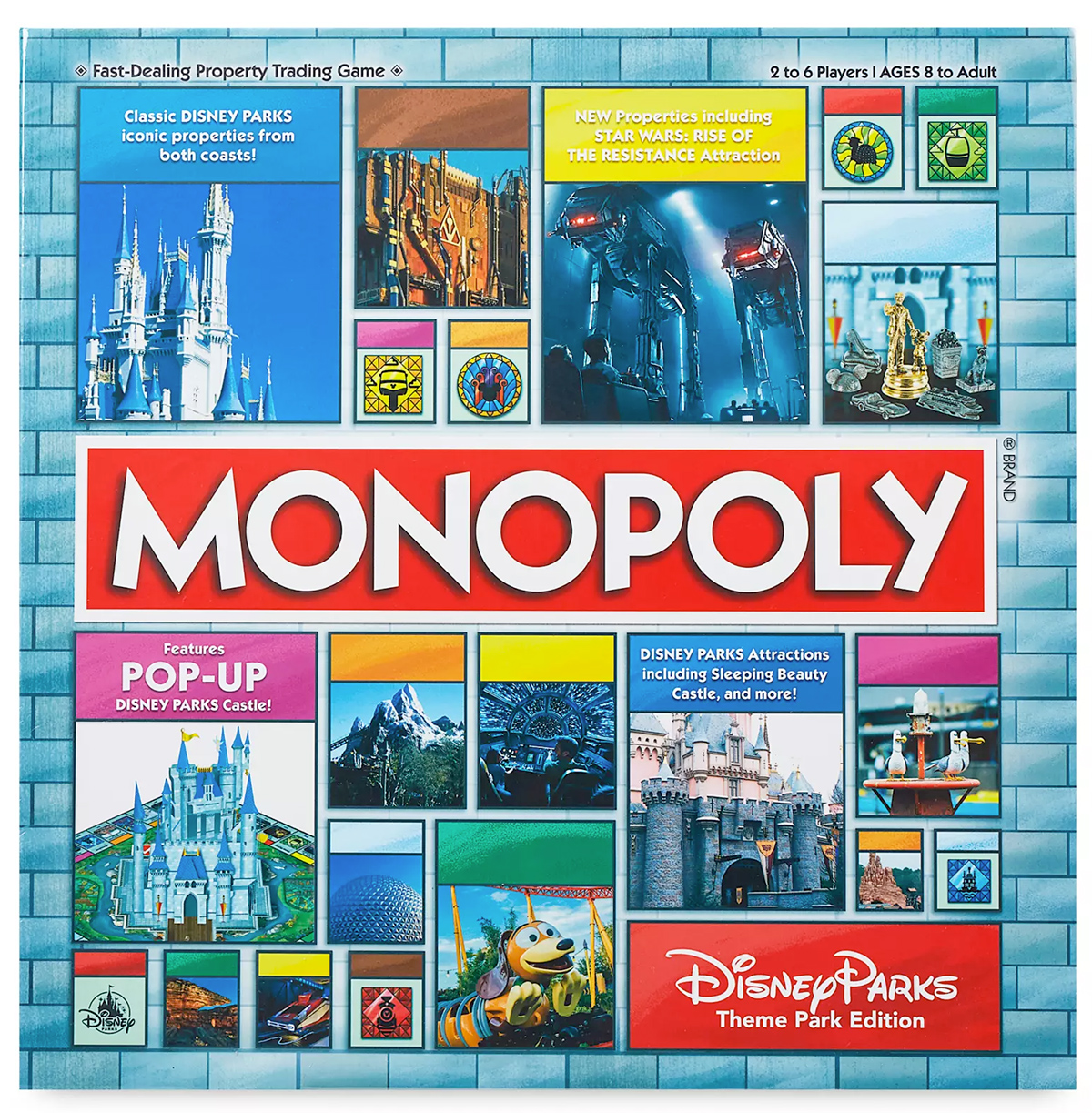 Disney Theme Parks Edition Monopoly Game