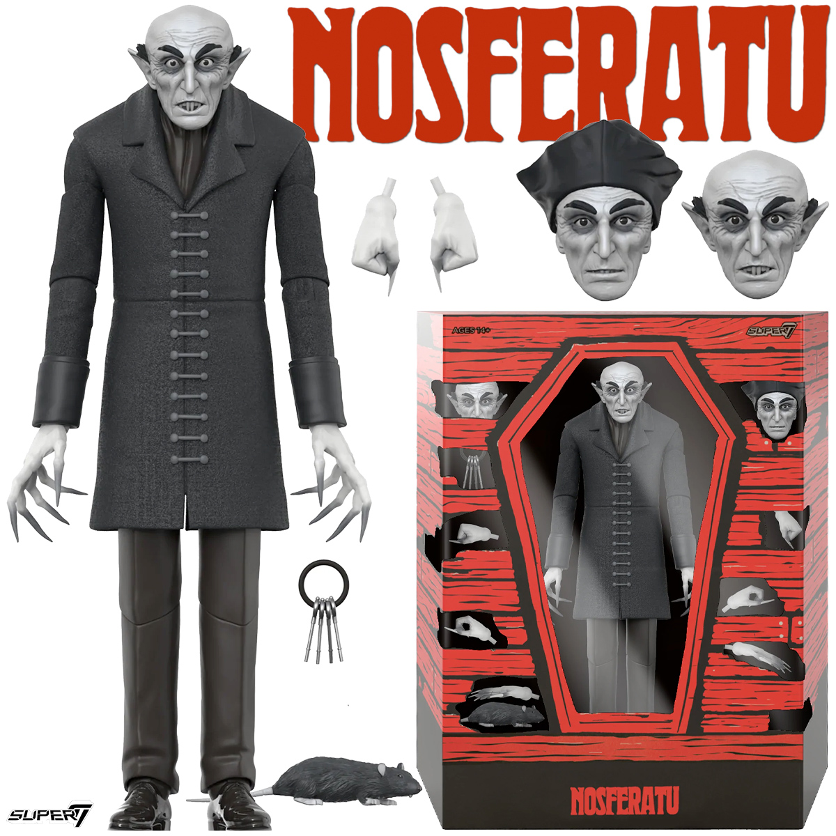 Action Figure Conde Orlok Super7 Ultimates Nosferatu