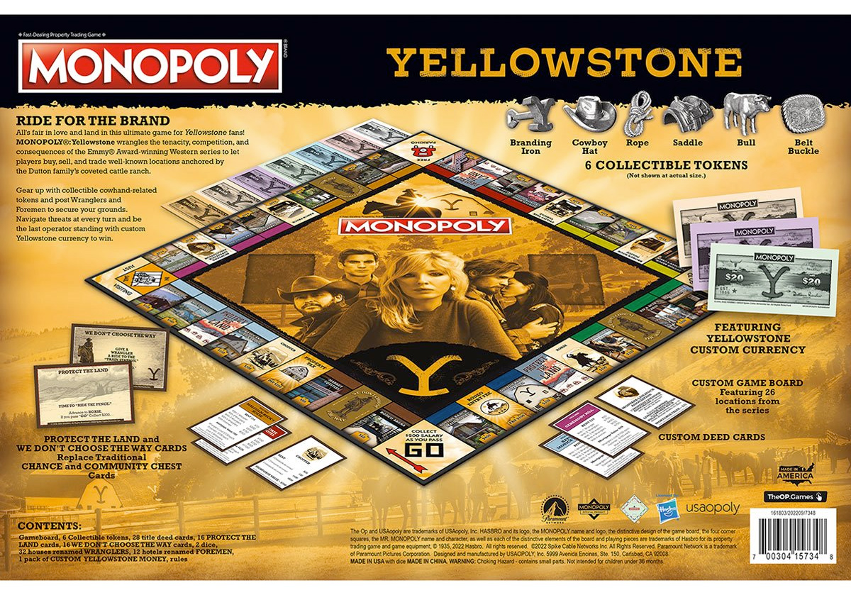 Jogo Monopoly da Série Yellowstone