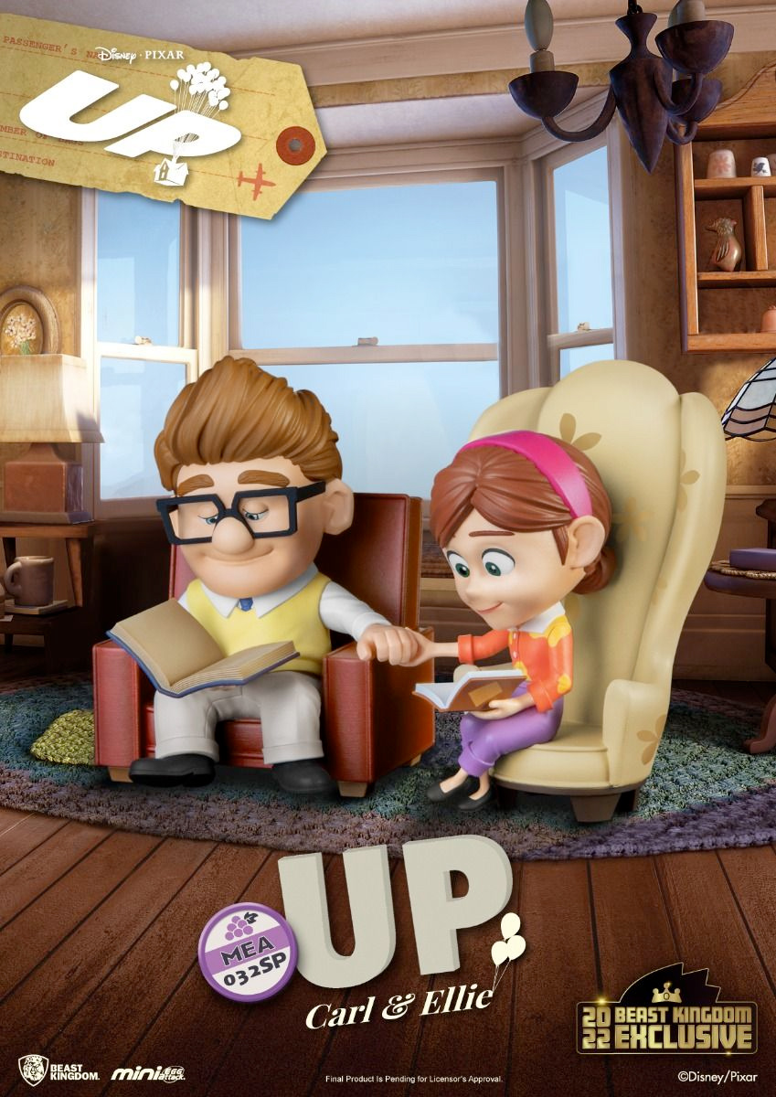 Carl e Ellie Fredricksen Mini Egg Attack em Up - Altas Aventuras (Pixar)