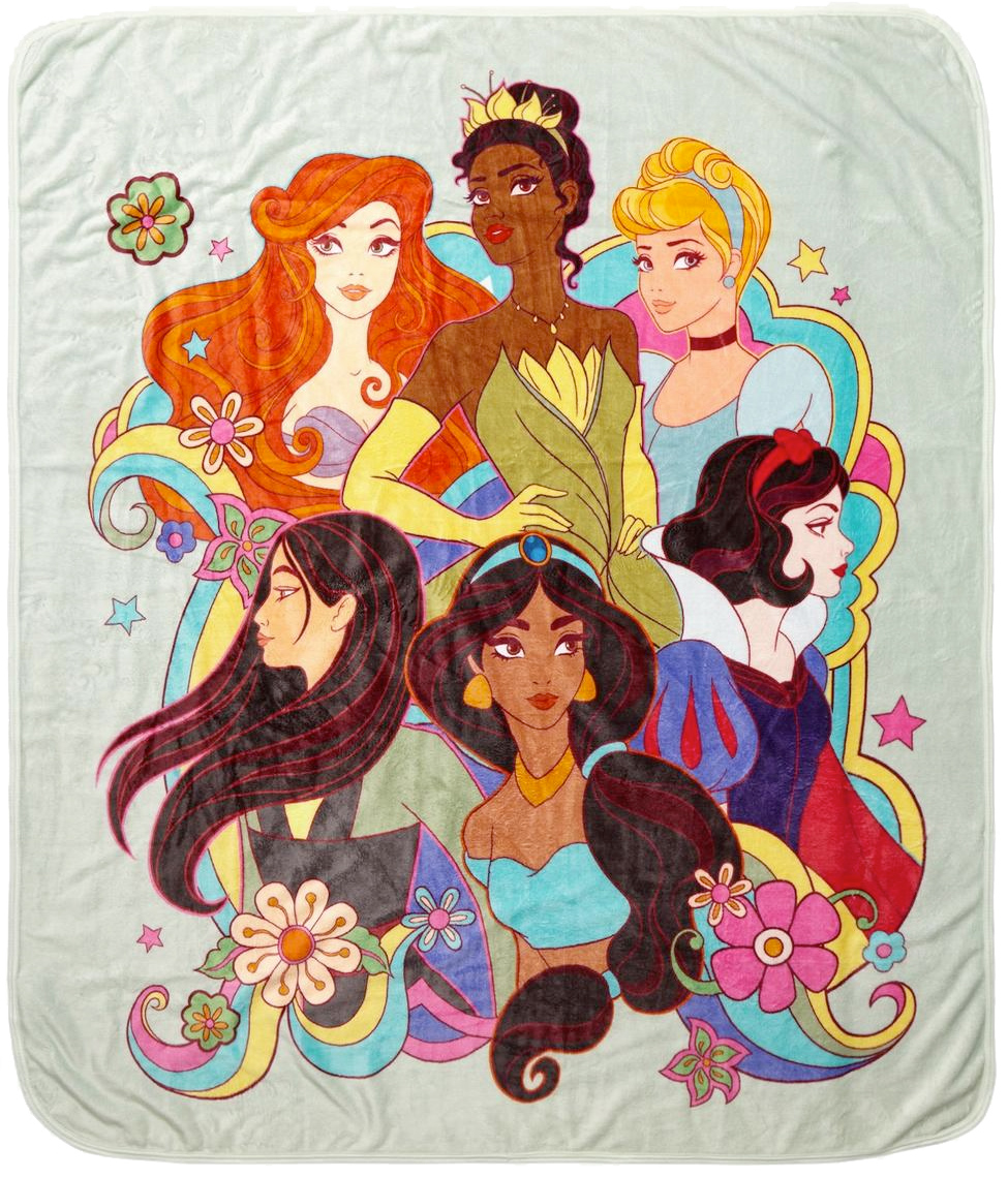 Cobertor de Lance Princesas Disney