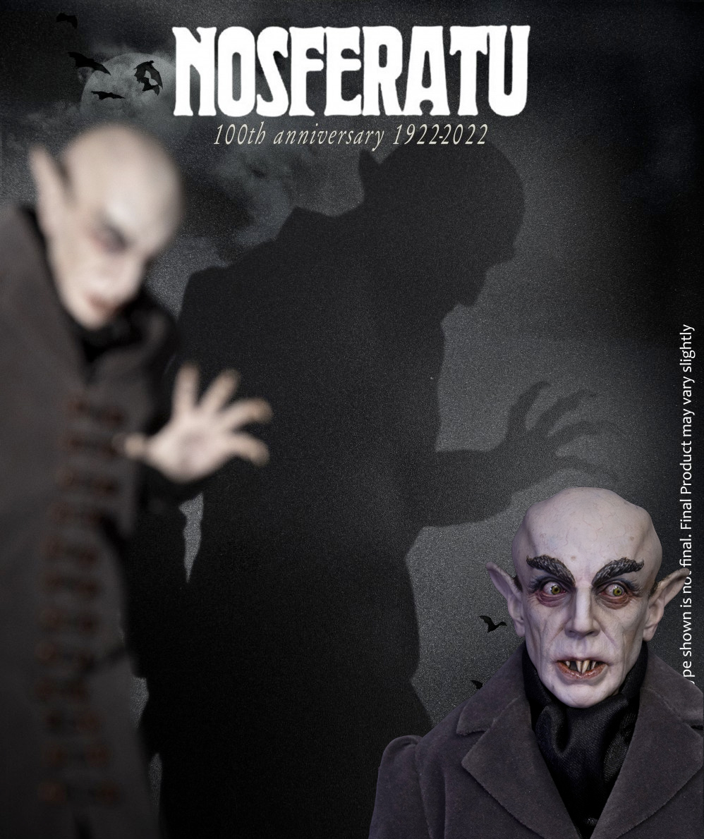 Conde Orlok Nosferatu - Uma Sinfonia de Horror 100 Anos - Action Figure Perfeita 1:6 Infinite Statue