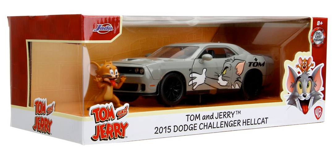 Tom e Jerry Hollywood Rides com Dodge Challenger Hellcat