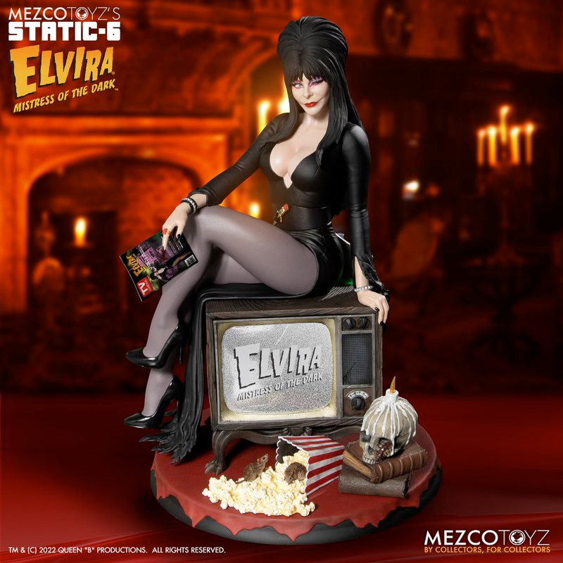 Estátua Elvira, a Rainha das Trevas Static-6 Mezco