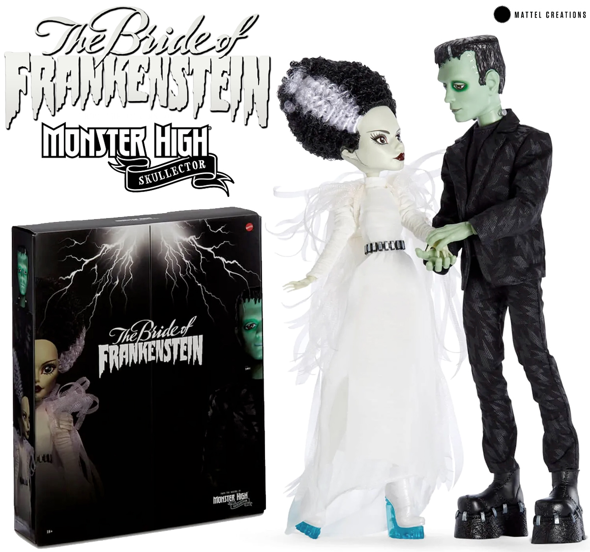 Bonecas Monster High Frankenstein e sua Noiva (Universal Monsters)