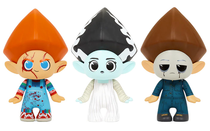 Trollifield Chucky, Bride of Frankenstein and Michael Myers Vinyl Figures Trollify Mash-Up