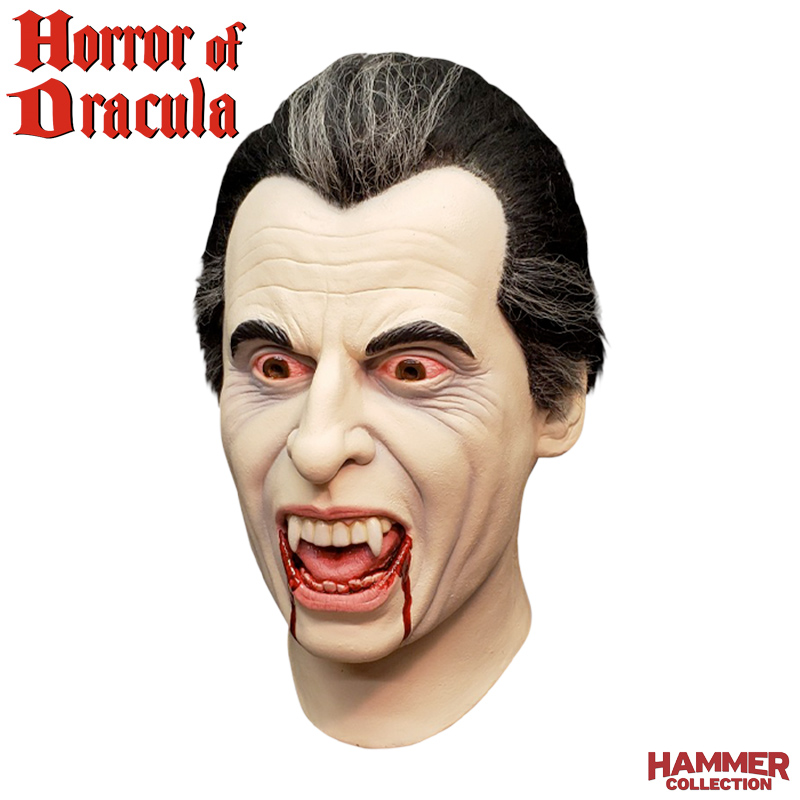 Máscaras Sir Christopher Lee Hammer Horror: Drácula 1958 e Frankenstein 1957