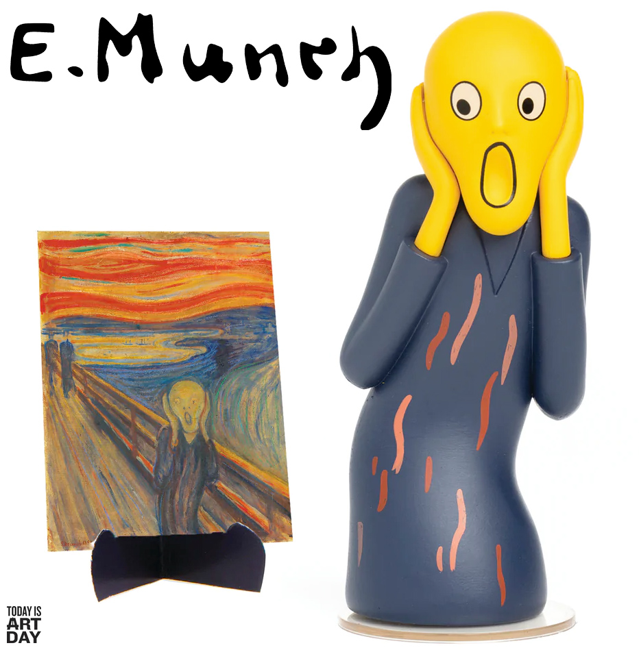 O Grito de Edvard Munch - Figura Toy Art da Today is Art Day