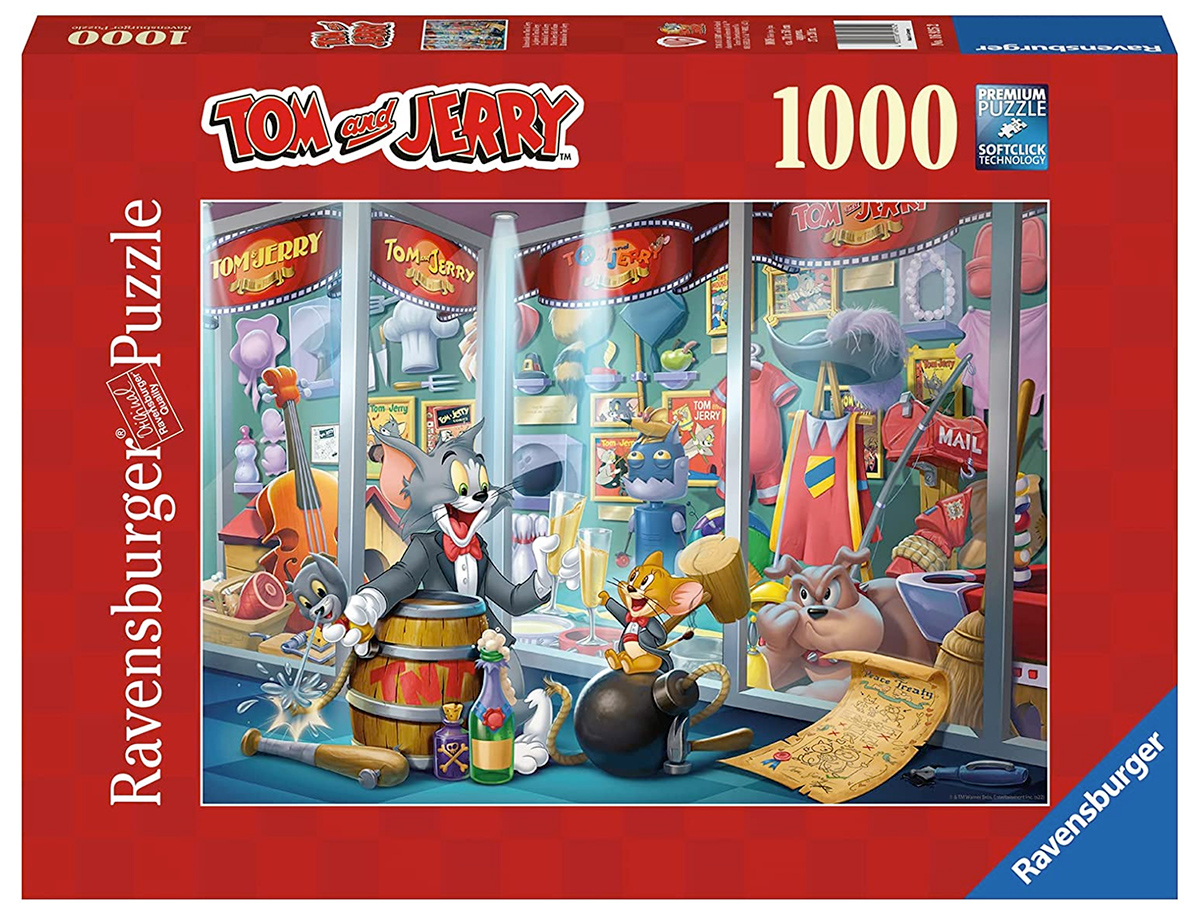 Quebra-Cabeça Tom & Jerry Hall of Fame com 1.000 peças (Ravensburger)