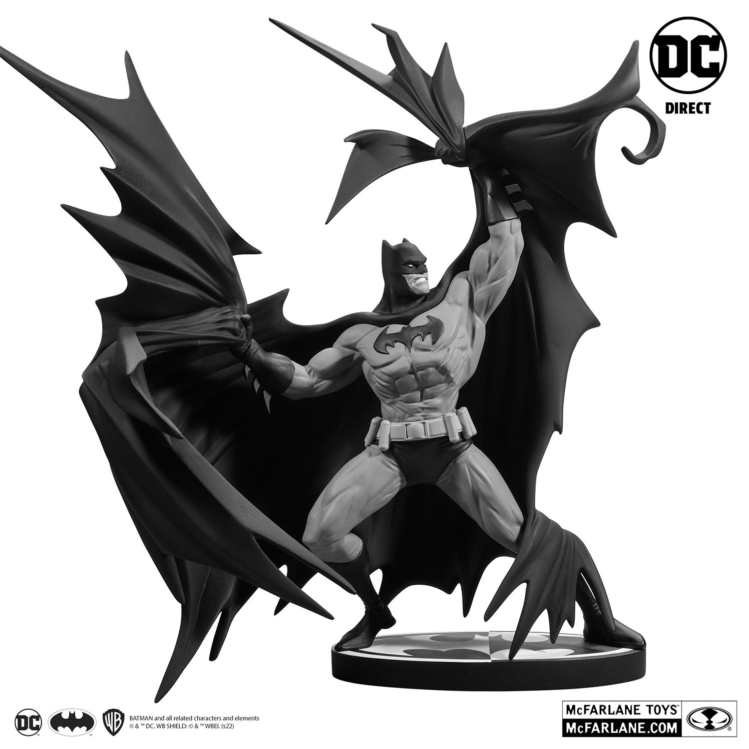 Batman Black and White por Denys Cowan - Estátua em Preto e Branco Batman: The Ultimate Evil Vol. 1
