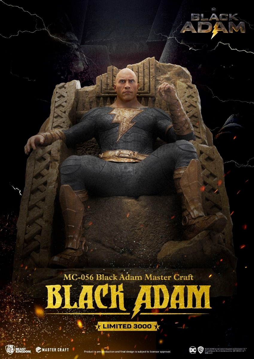 Black Adam (Dwayne Johnson) Master Craft – Estátua de Luxo Beast Kingdom