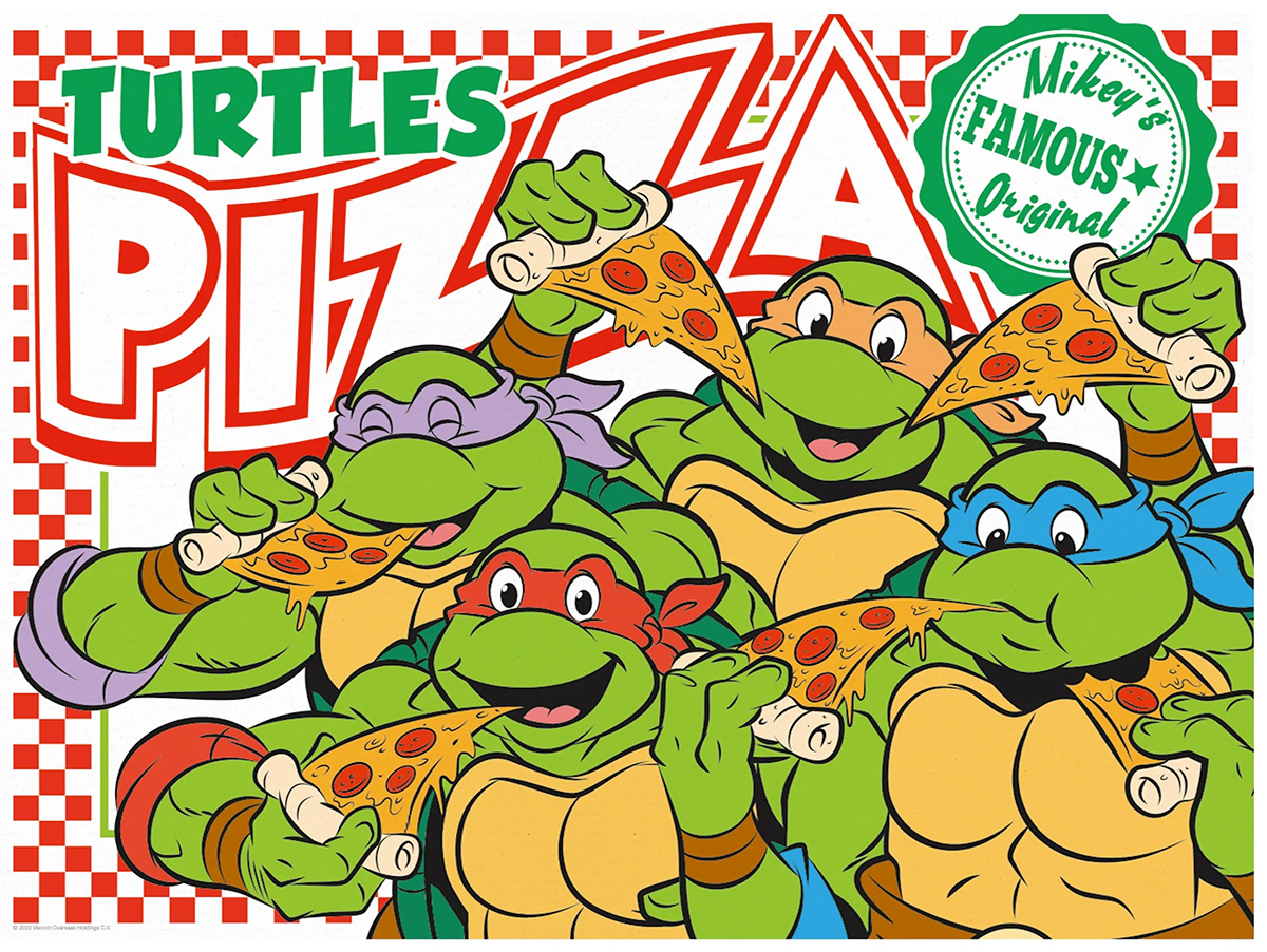 Quebra-Cabeça Teenage Mutant Ninja Turtles Pizza com 500 peças (Tartarugas Ninjas)