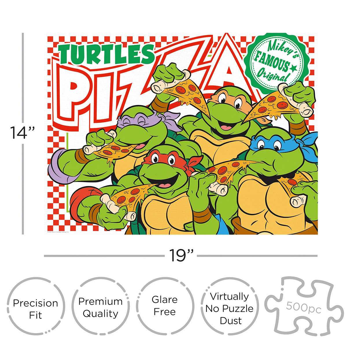 Teenage Mutant Ninja Turtles Pizza 500-Piece Jigsaw Puzzle