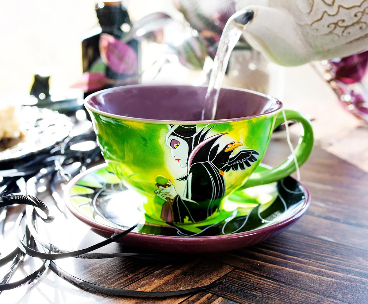 Maleficent Disney Villains Ceramic Teacup and Saucer Set