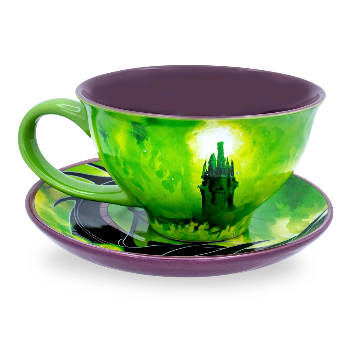 Maleficent Disney Villains Ceramic Teacup and Saucer Set