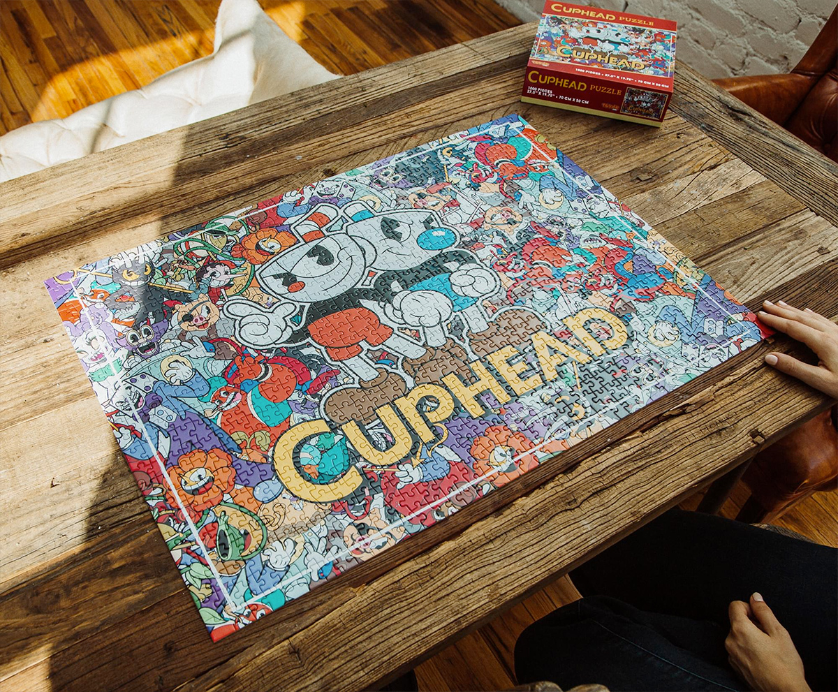 Cuphead and Mugman Collage 1000 Piece Jigsaw Puzzle
