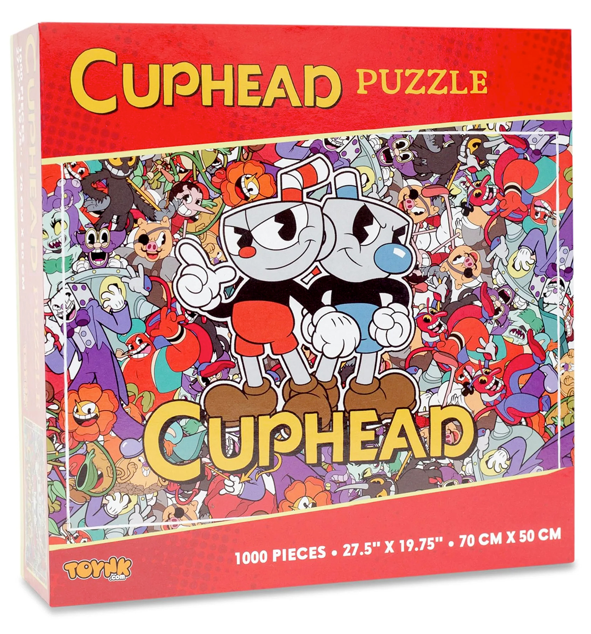 Cuphead and Mugman Collage 1000 Piece Jigsaw Puzzle