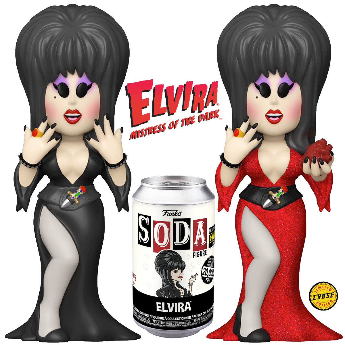 Boneca Elvira, a Rainha das Trevas Vinyl SODA