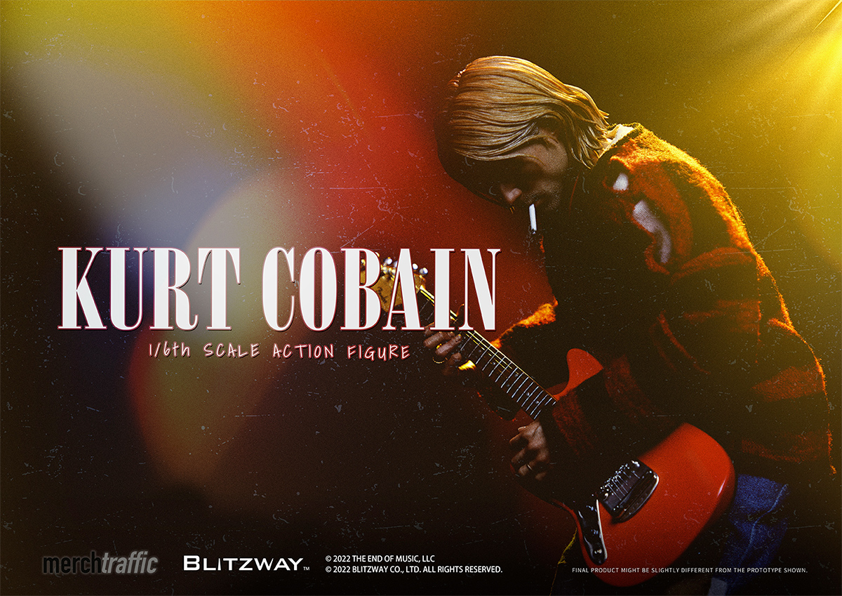Kurt Cobain (Nirvana) Action Figure Perfeita em Escala 1:6 da Blitzway