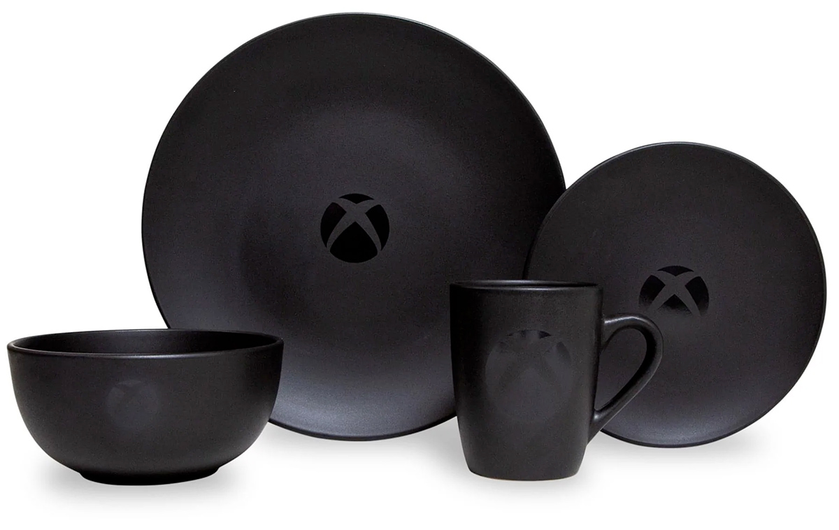Conjunto de Pratos Xbox Matte Black Dinnerware