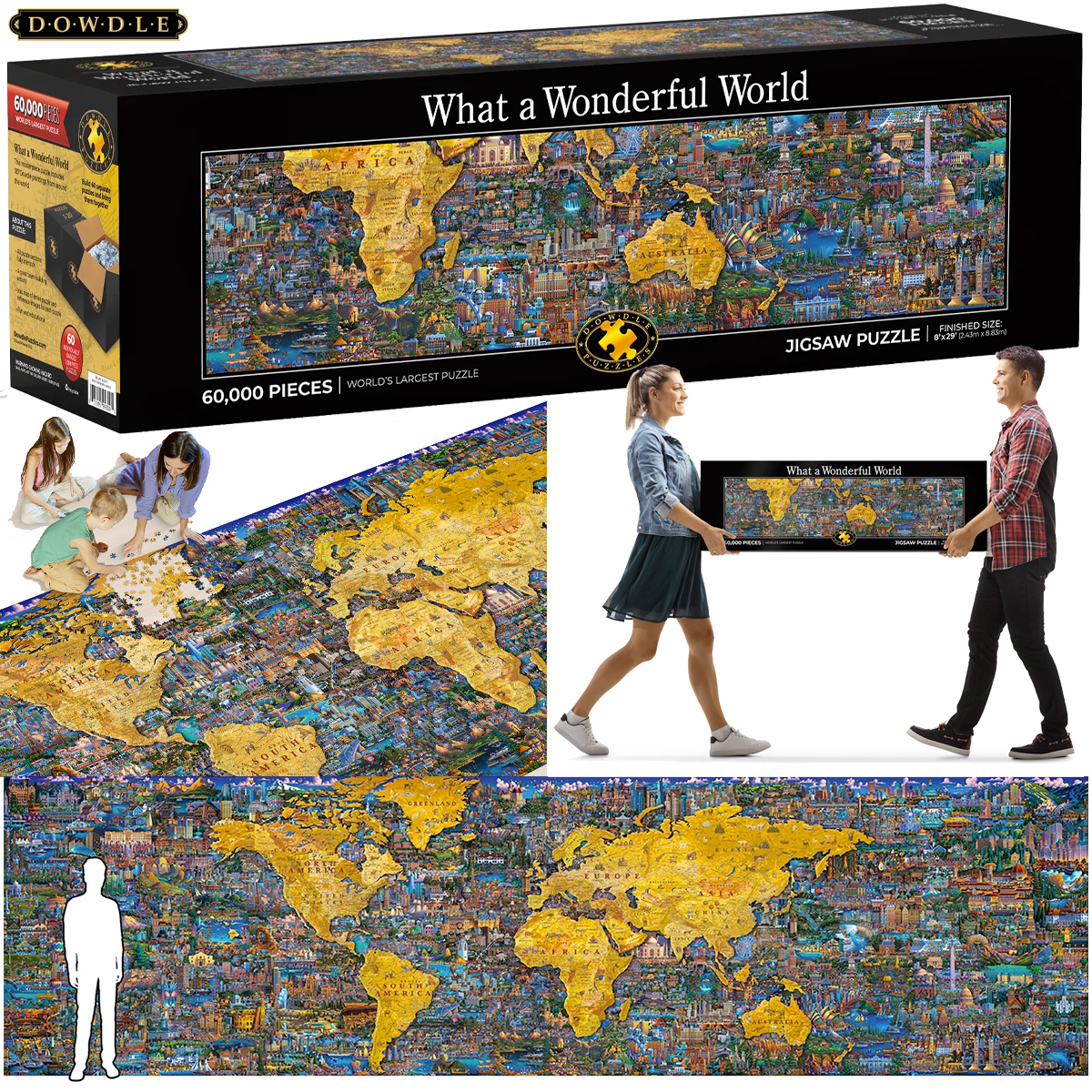 O Maior Quebra-Cabeça do Mundo: What a Wonderful World com 60.000 Peças