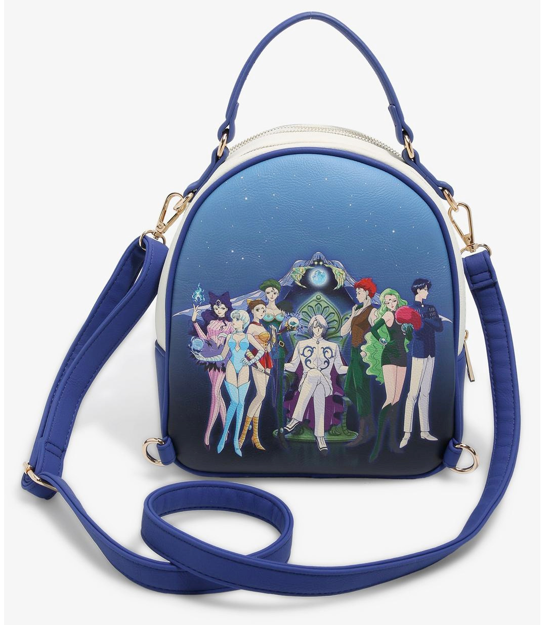 Sailor Moon Sailor Guardians & Black Moon Reversible Mini Backpack