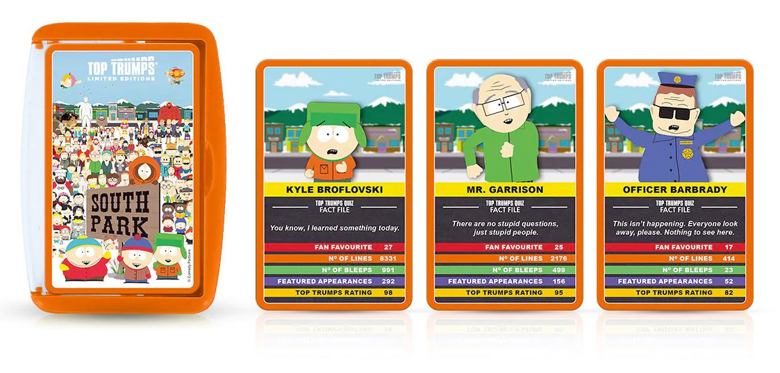 South Park Top Trumps Card Game
