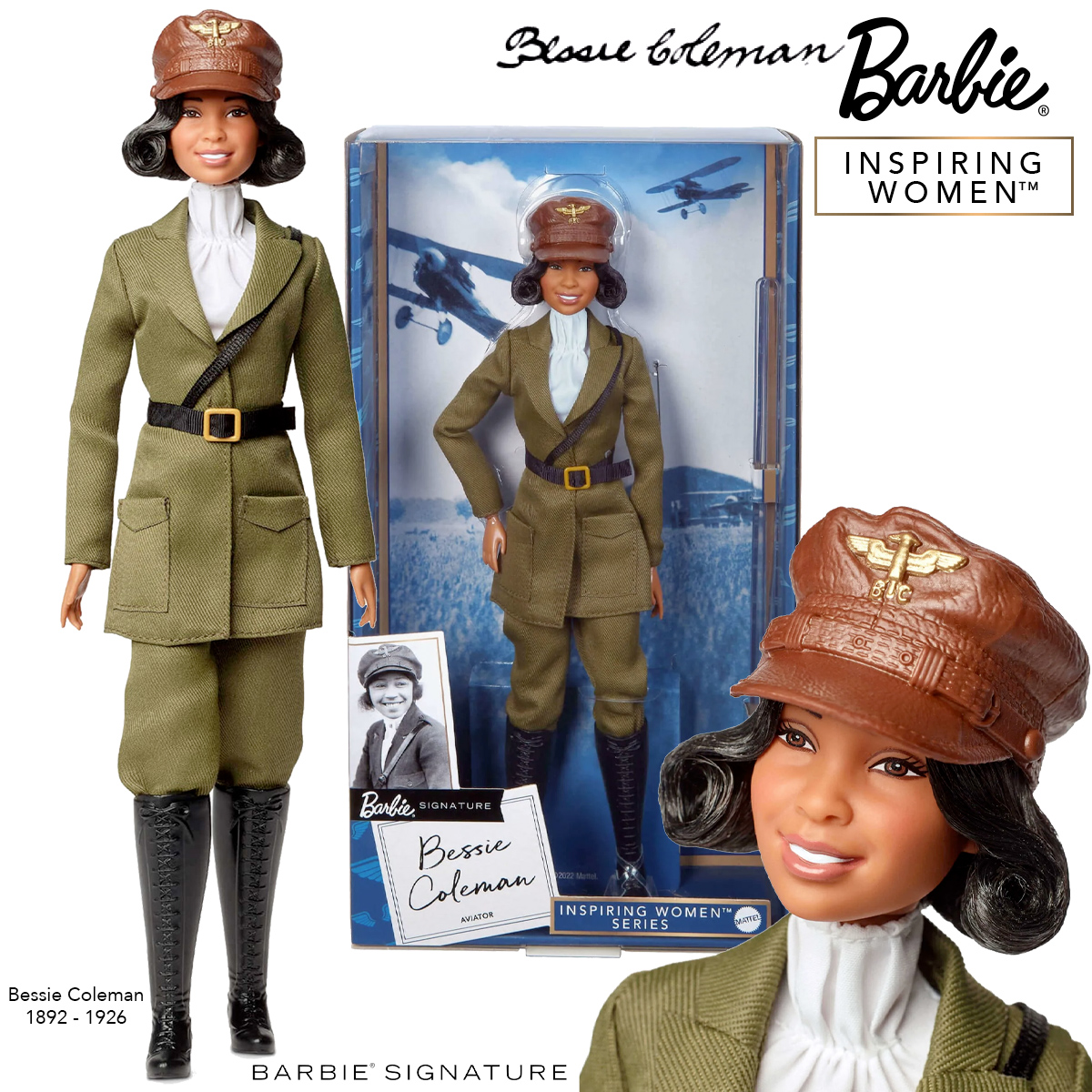 Barbie Inspiring Women: Bessie Coleman, a Primeira Aviadora Afroamericana