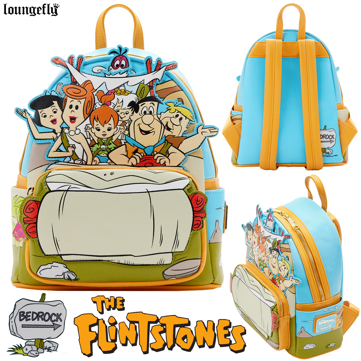 Mini-Mochila Os Flintstones no Flintmobile