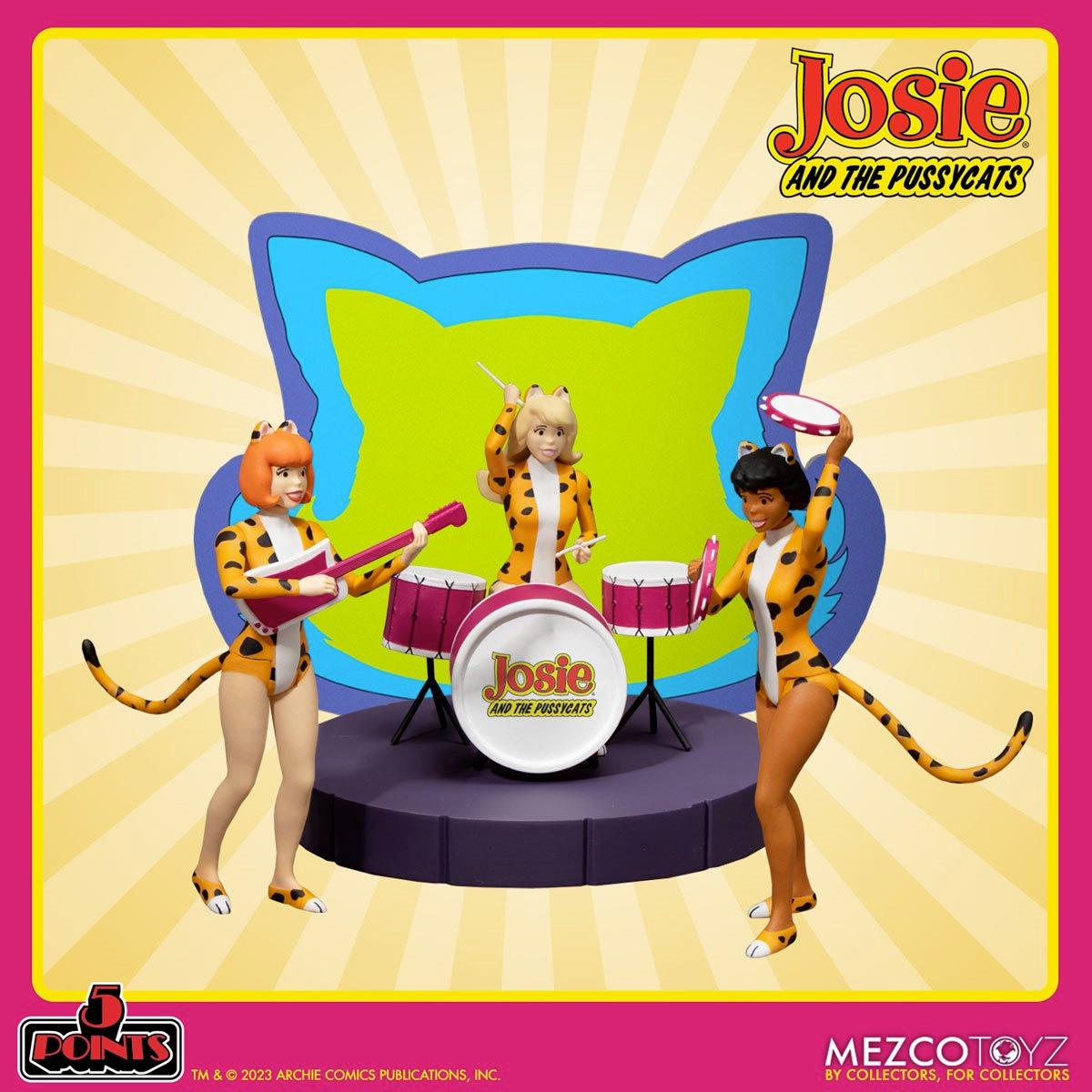 Action Figures Josie and the Pussycats 5 Points Mezco (Archie/Hanna-Barbera)
