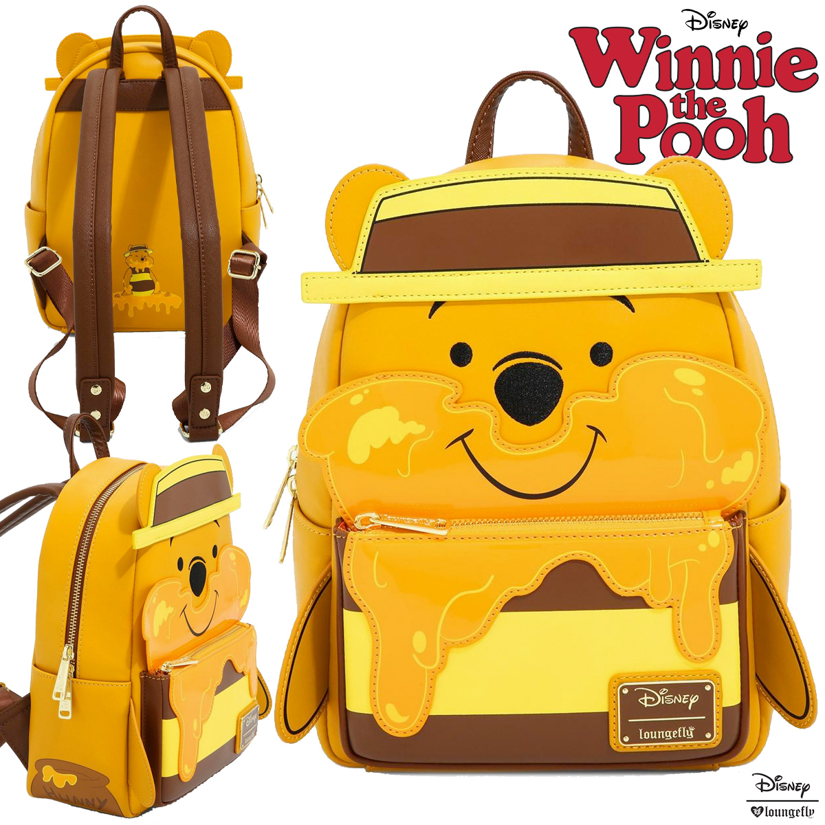 Mini-Mochila Ursinho Winnie the Pooh