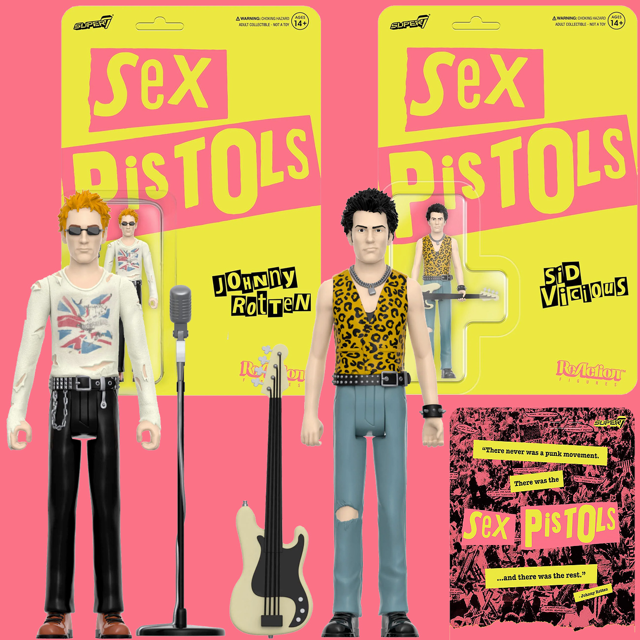 Sex Pistols ReAction Punk Rock Action Figures