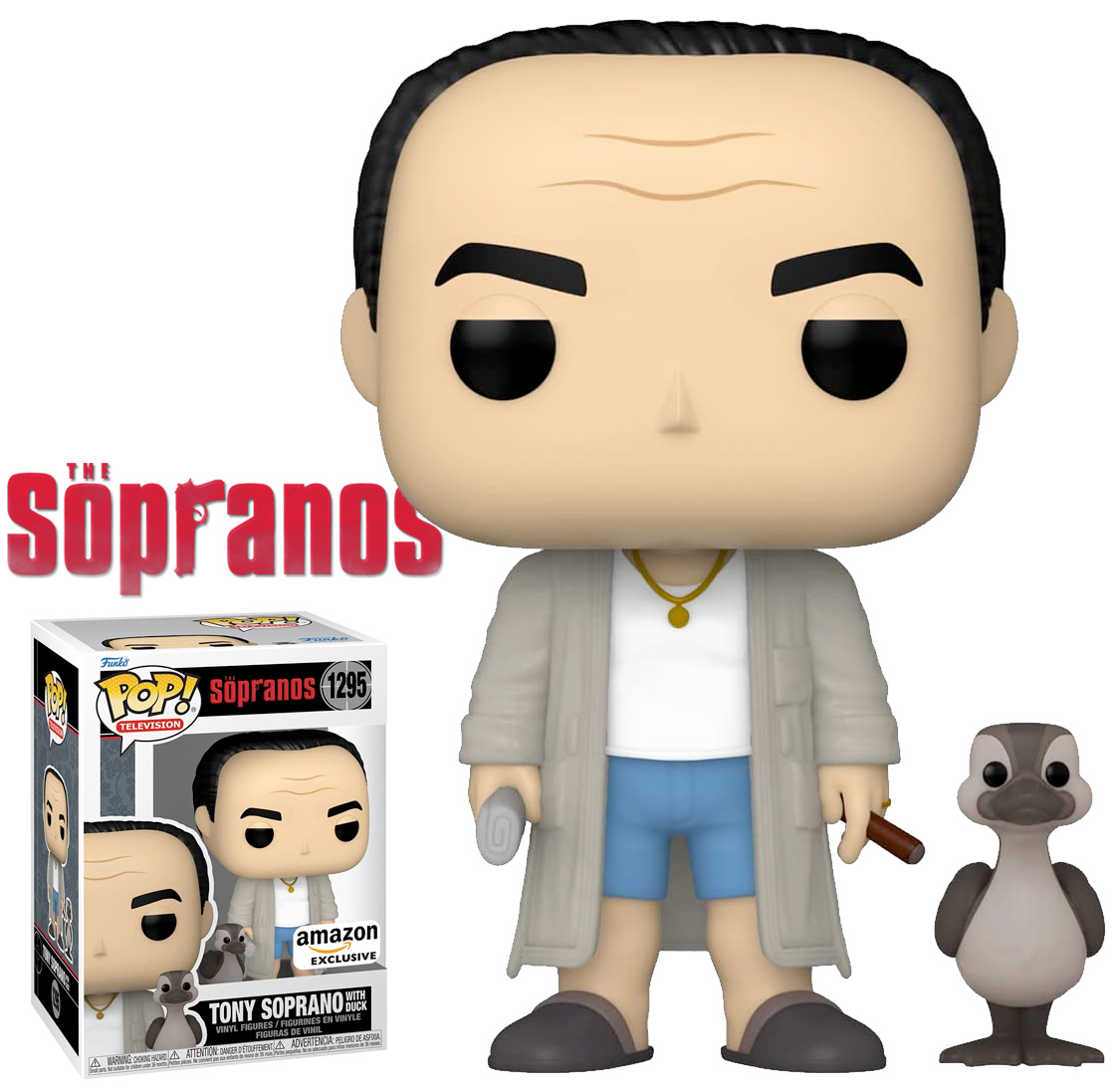 Bonecos Pop! Tony Soprano e Pato Amigo da Série Os Sopranos