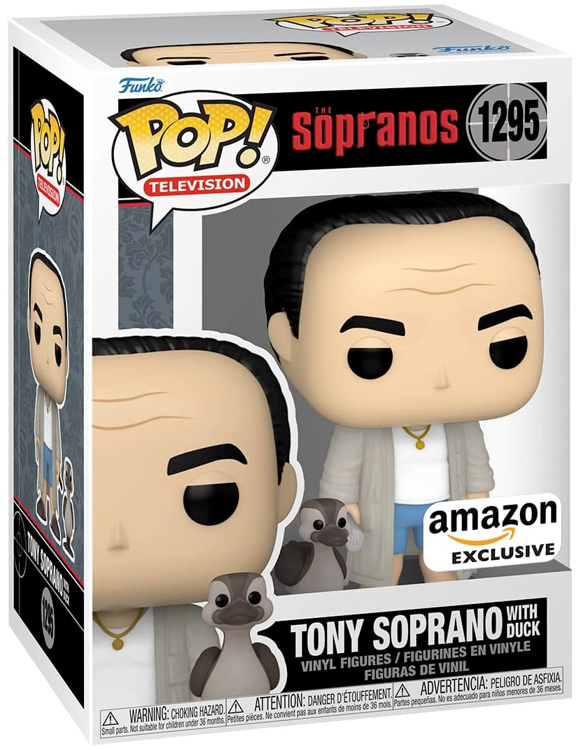 Bonecos Pop! Tony Soprano e Pato Amigo da Série Os Sopranos