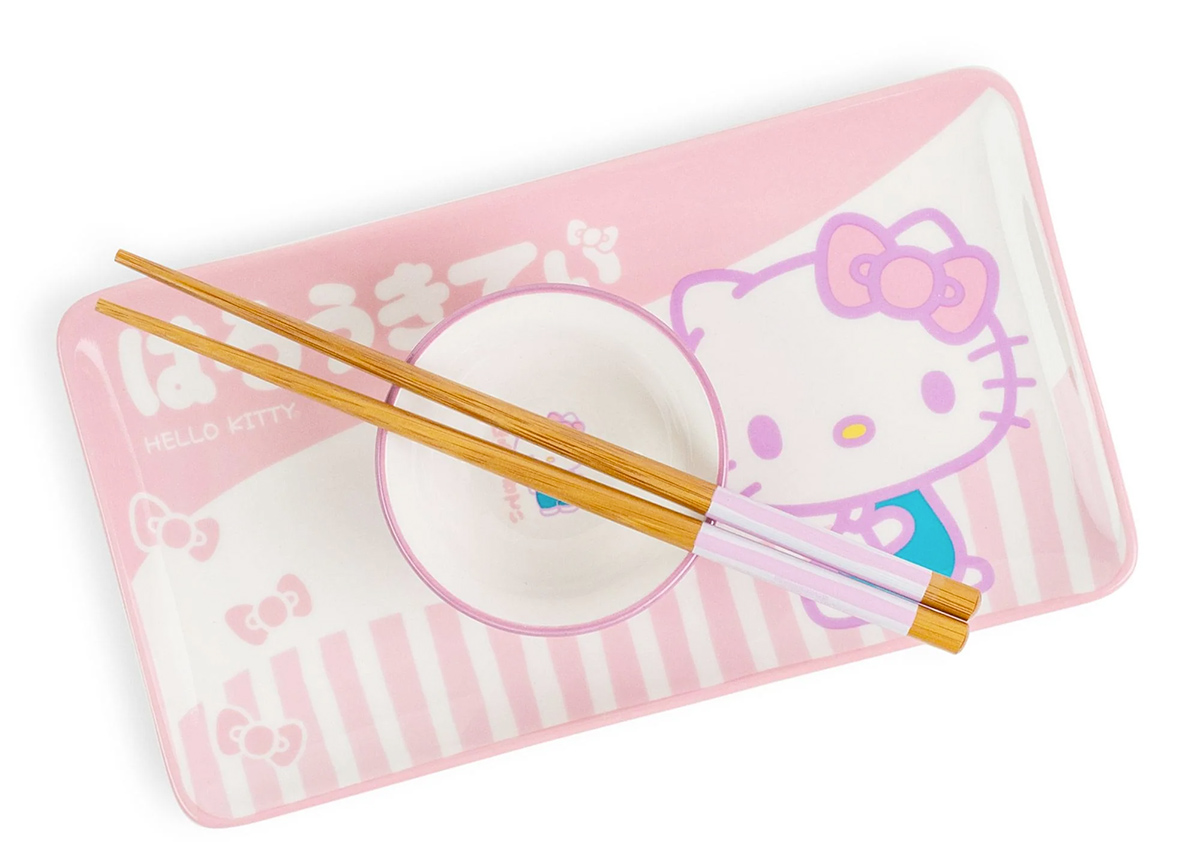 Set de Sushi Hello Kitty com 3 Peças
