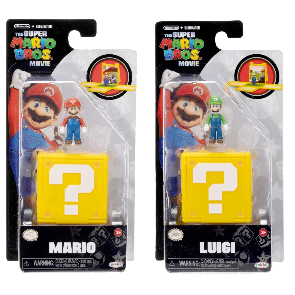 Mini-Figuras de Super Mario Bros. O Filme em Blocos de Interrogação (Blind-Box)
