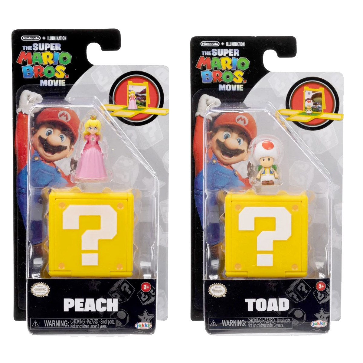Mini-Figuras de Super Mario Bros. O Filme em Blocos de Interrogação (Blind-Box)