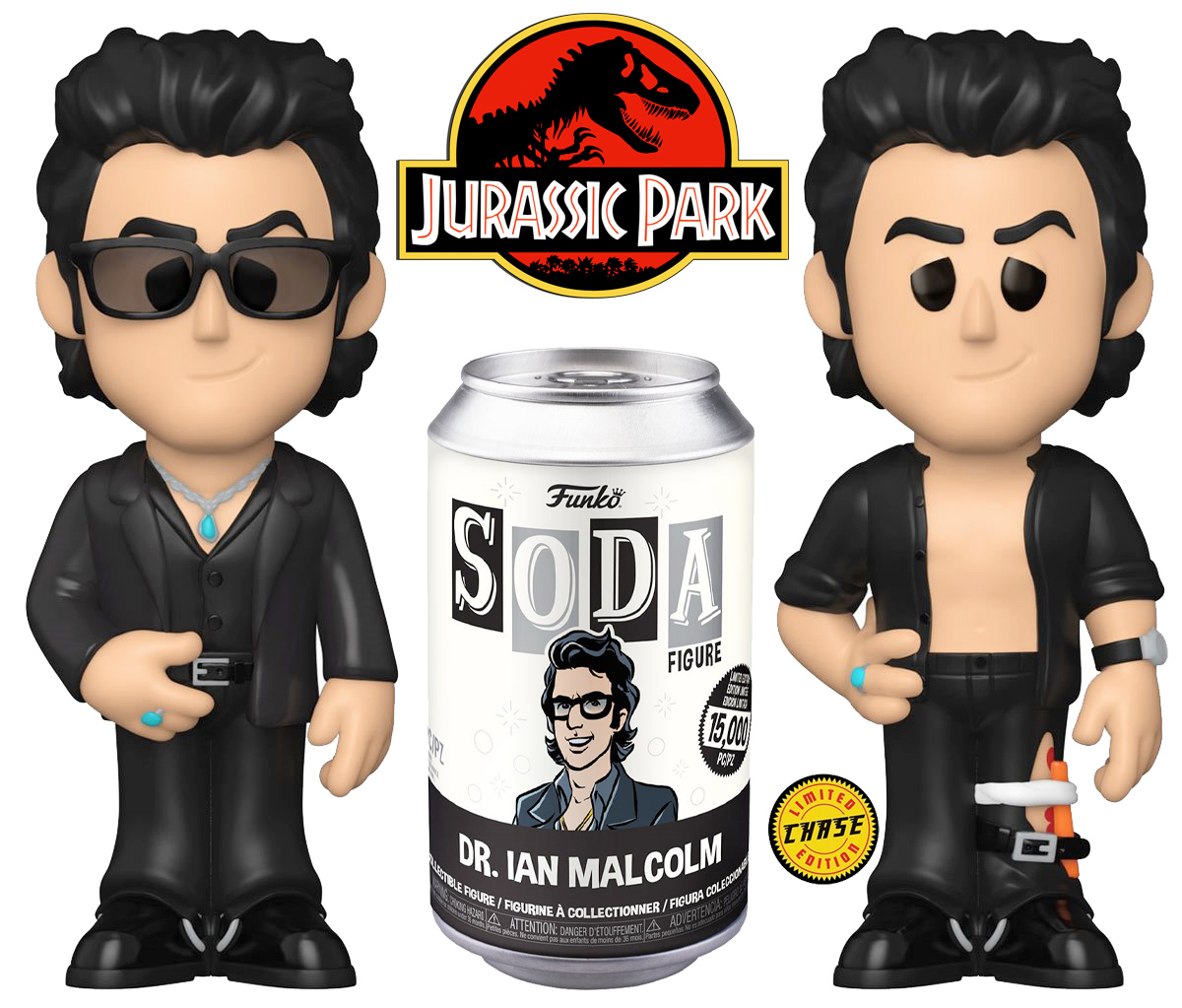 Boneco Ian Malcolm Vinyl SODA Jurassic Park (Jeff Goldblum)