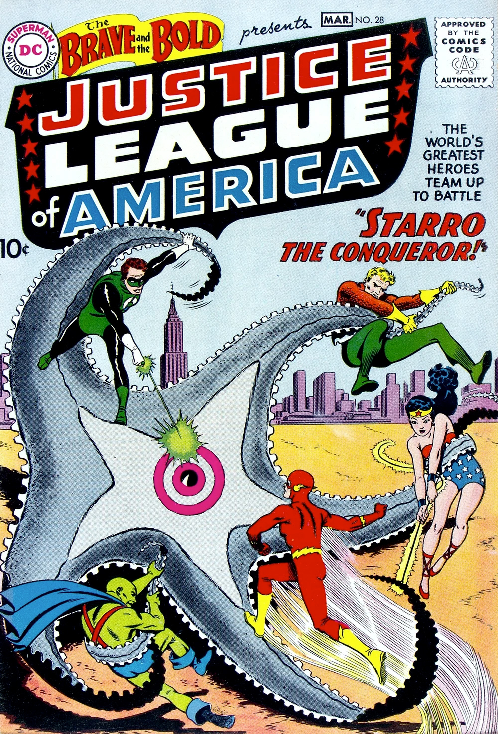 Pop! Comic Cover: Liga da Justiça contra Starro o Conquistador 