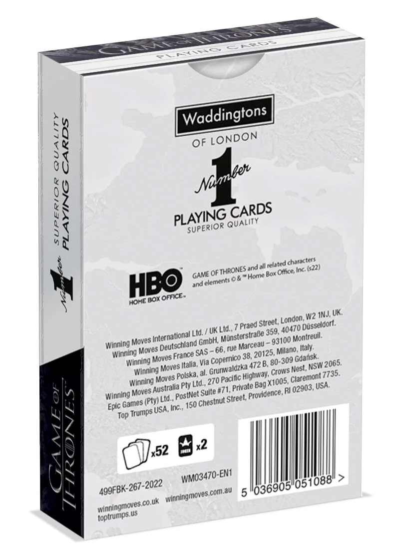 Baralho Game of Thrones Waddingtons Number 1
