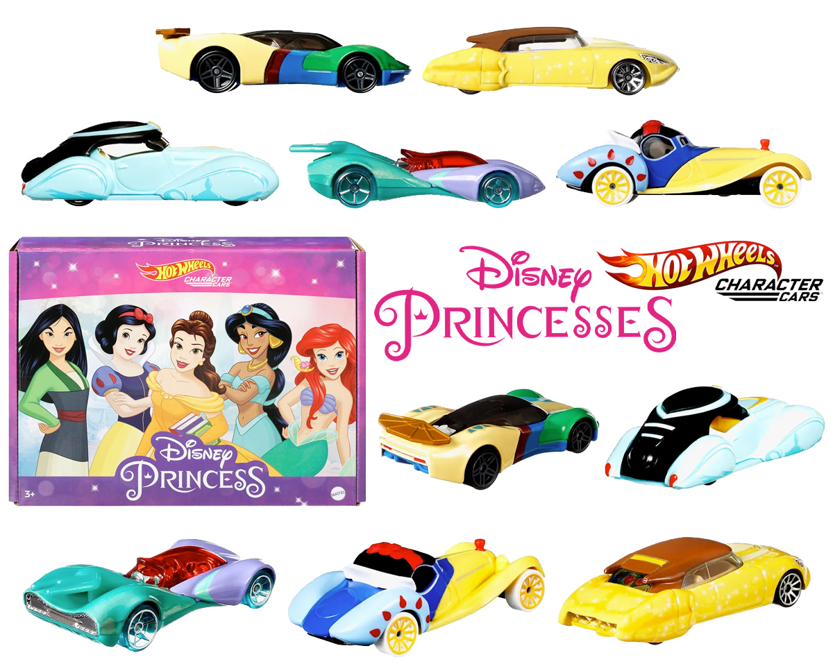 Carrinhos Hot Wheels Princesas Disney