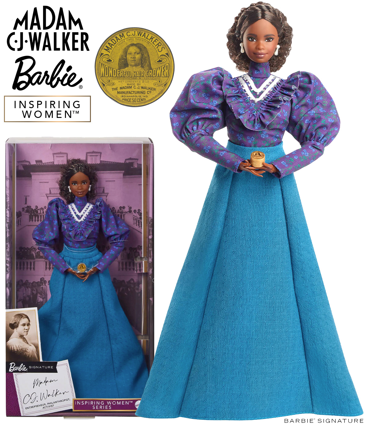Barbie Inspiring Women: Madam C. J. Walker, a Primeira Mulher Milionária