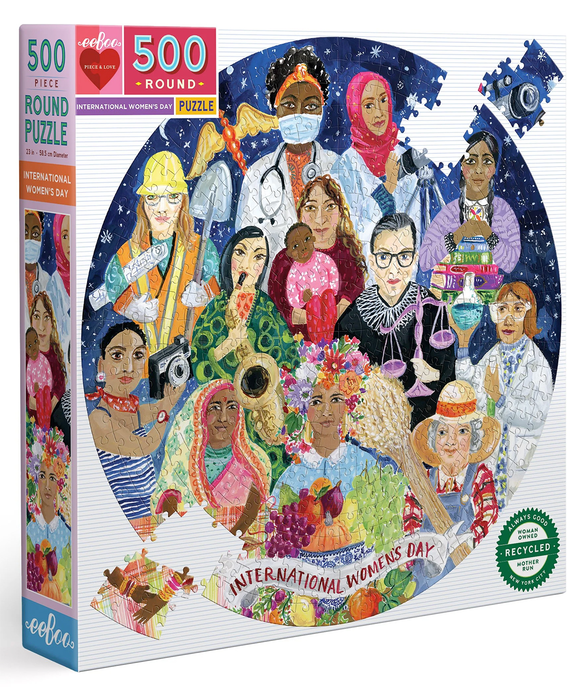 Quebra-Cabeça Dia Internacional da Mulher com 500 peças