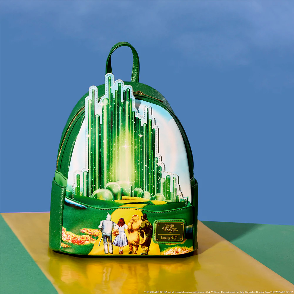 Mini-Mochila O Mágico de Oz com a Cidade de Esmeraldas Fosforescente