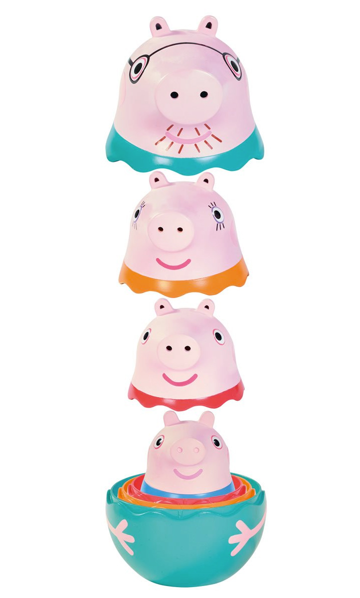 Bonecas Russas Matryoshkas Peppa Pig, George Pig, Mummy Pig e Daddy Pig