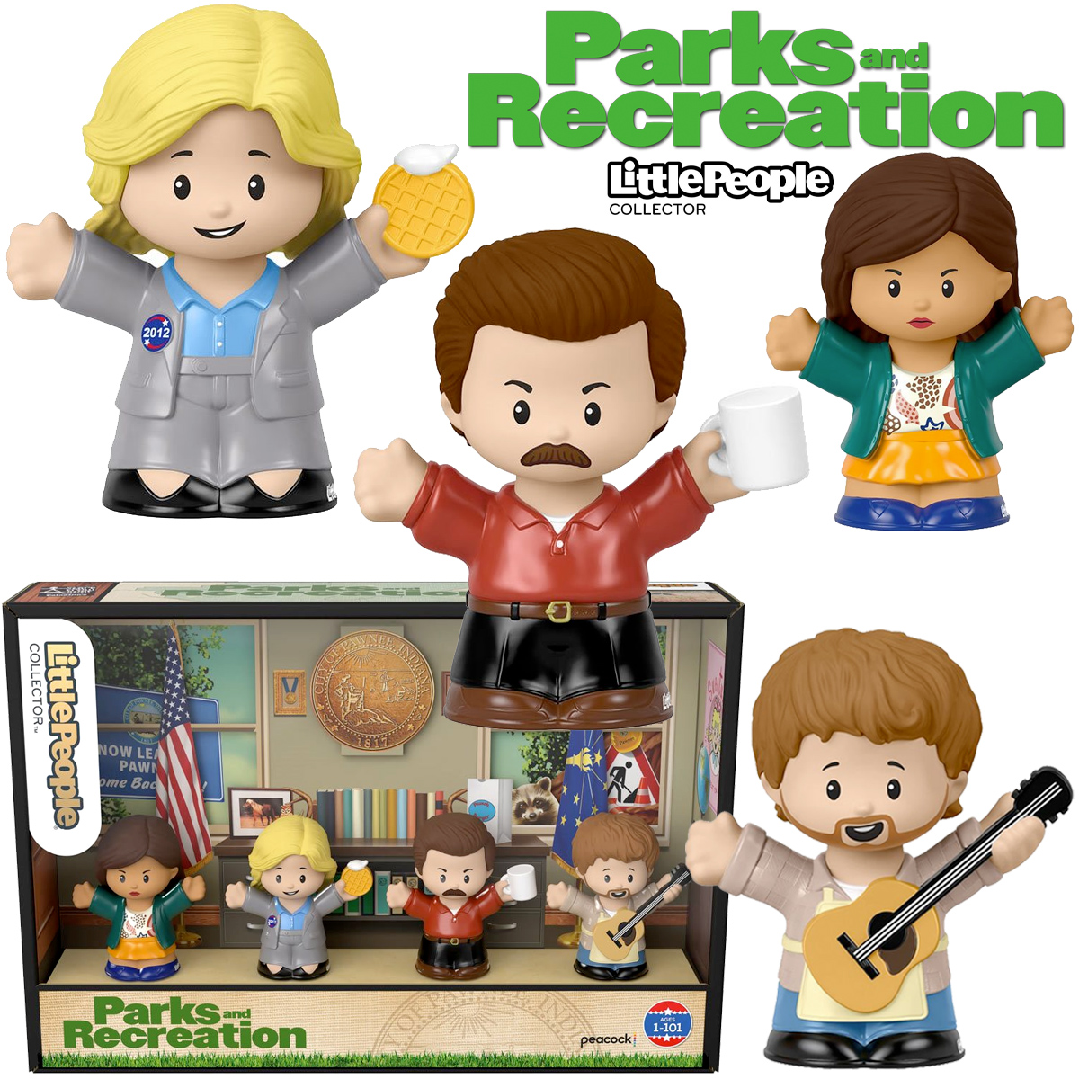 Bonecos Parks and Recreation Little People Collector (Fisher-Price)
